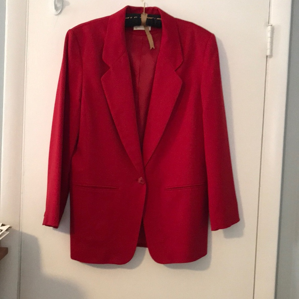 Red PendletonSuit Jacket 14P